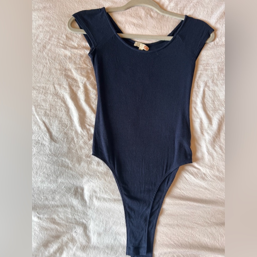 Navy blue body suit